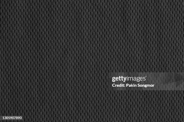black fabric cloth polyester texture and textile background. - ジャージ ストックフォトと画像