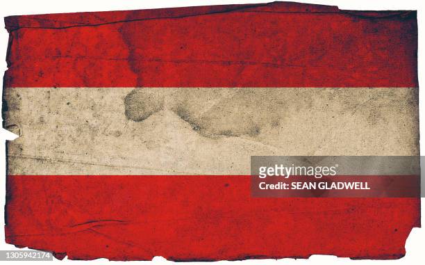 austrian grunge flag - austria flag stock pictures, royalty-free photos & images