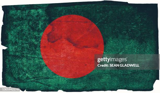 grunge bangladeshi flag - bangladesh flag stock pictures, royalty-free photos & images