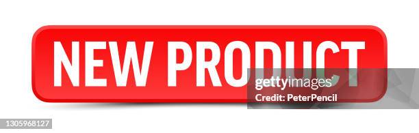 new product - button, banner, label template. vector stock illustration - new product stock illustrations
