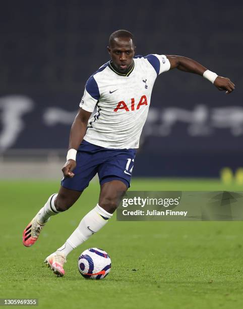 Moussa Sissoko of Tottenham Hotspurs during the Premier League match between Tottenham Hotspur and Crystal Palace at Tottenham Hotspur Stadium on...