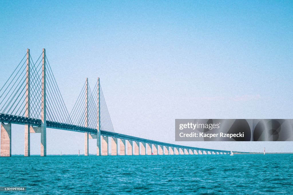 Øresund Bridge between Denmark and Sweden
