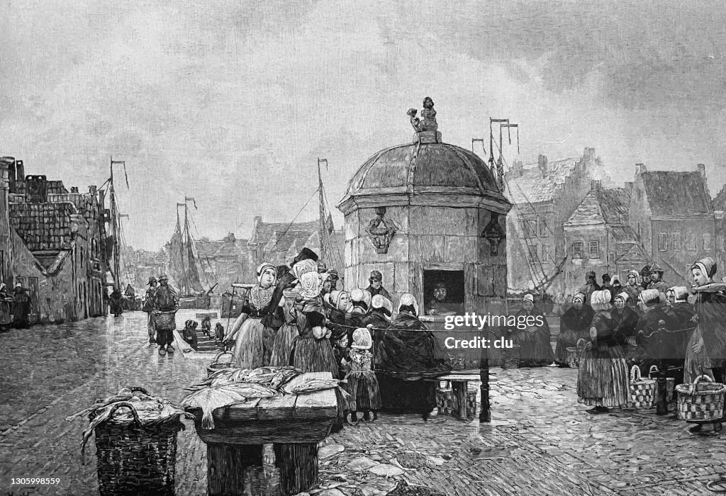 Amsterdam market stands