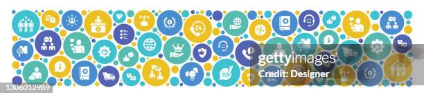 customer support related modern style vector illustration - answer question icon stock illustrations