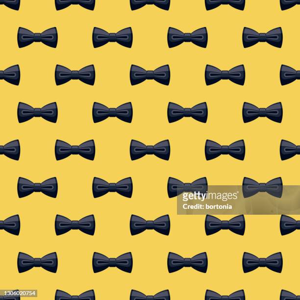bowtie gender reveal pattern - bow tie icon stock illustrations