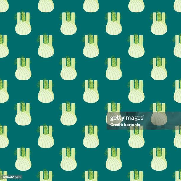 fennel herb pattern - fennel stock illustrations