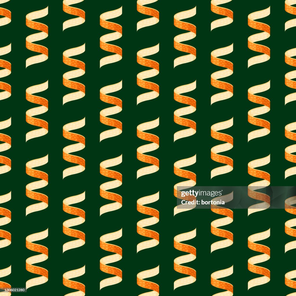 Orange Peel Holiday Herbs and Spices Pattern