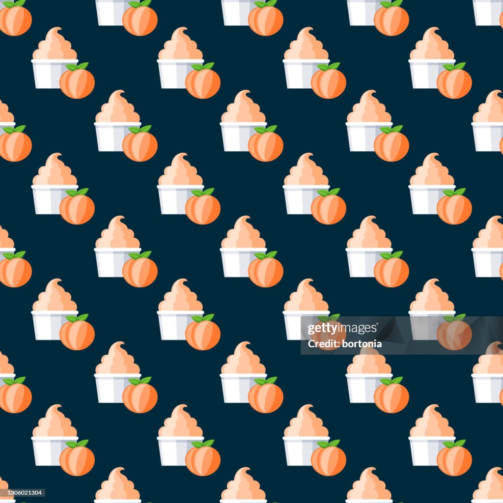 Peach Ice Cream Pattern