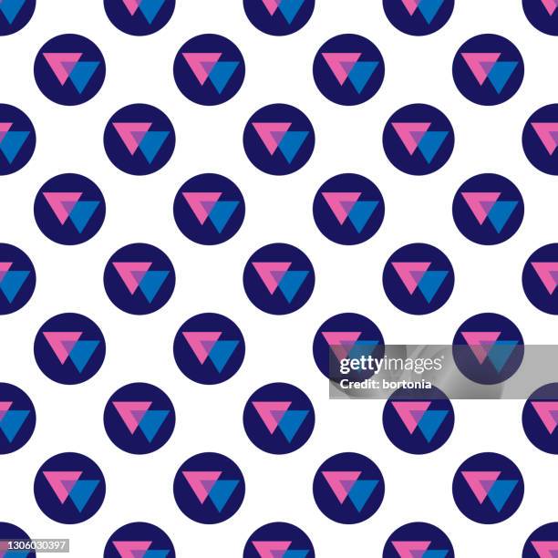 biangles bisexuality lgbtqia flag pattern - equality now stock illustrations