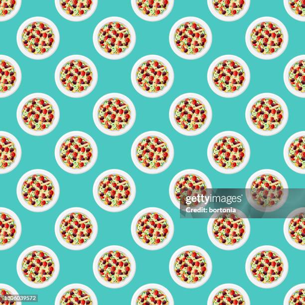 Pasta Salad Pattern High-Res Vector Graphic
