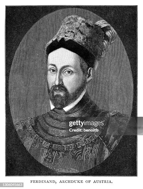 ferdinand i, archduke of austria - ferdinand i holy roman emperor stock illustrations