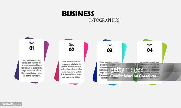 steps options elements infographic template for website, ui apps, business presentation. infographic template - bit binary stock illustrations