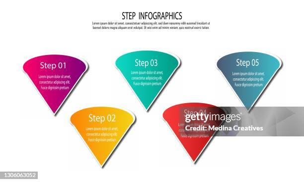 steps options elements infographic template for website, ui apps, business presentation. infographic template - 3 column infographic stock illustrations