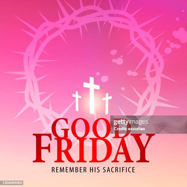 good firday remembrance - easter morning ressurection stock-grafiken, -clipart, -cartoons und -symbole