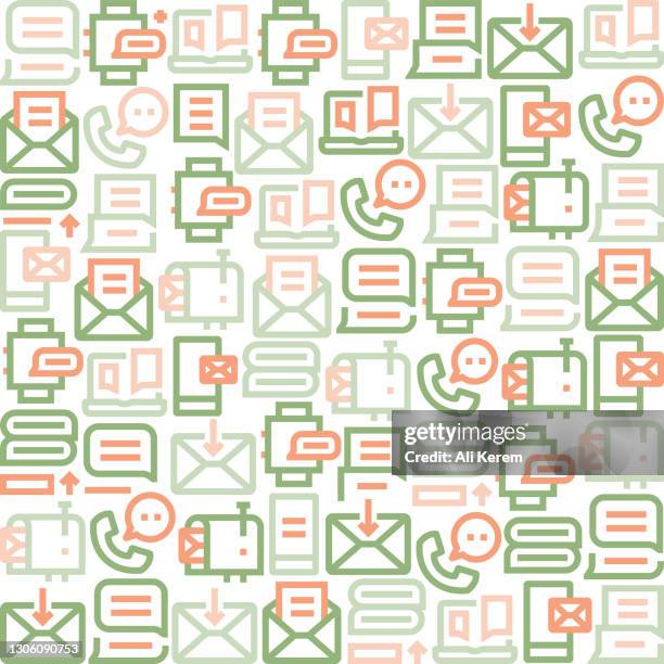 message pattern - answering machine stock illustrations