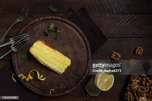 lemon cake - cheesecake stock pictures, royalty-free photos & images