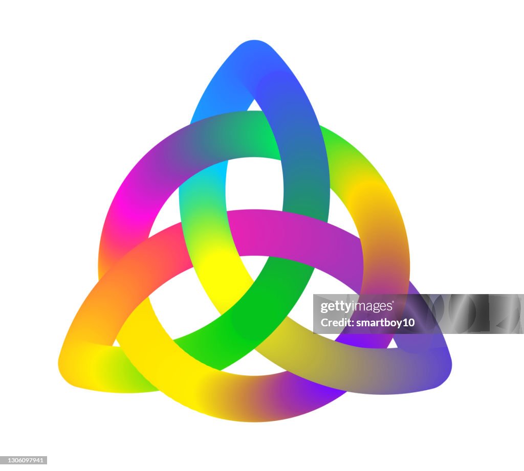 Keltischedrei-Dreifaltigkeit Knoten Symbol