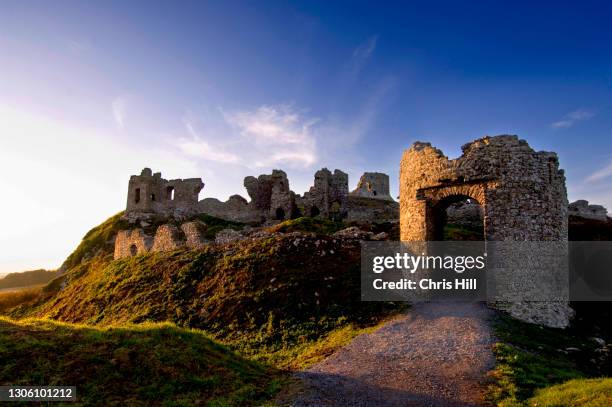 rock of dunamase, county laois, ireland - county laois stock pictures, royalty-free photos & images