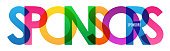 SPONSORS colorful typography banner