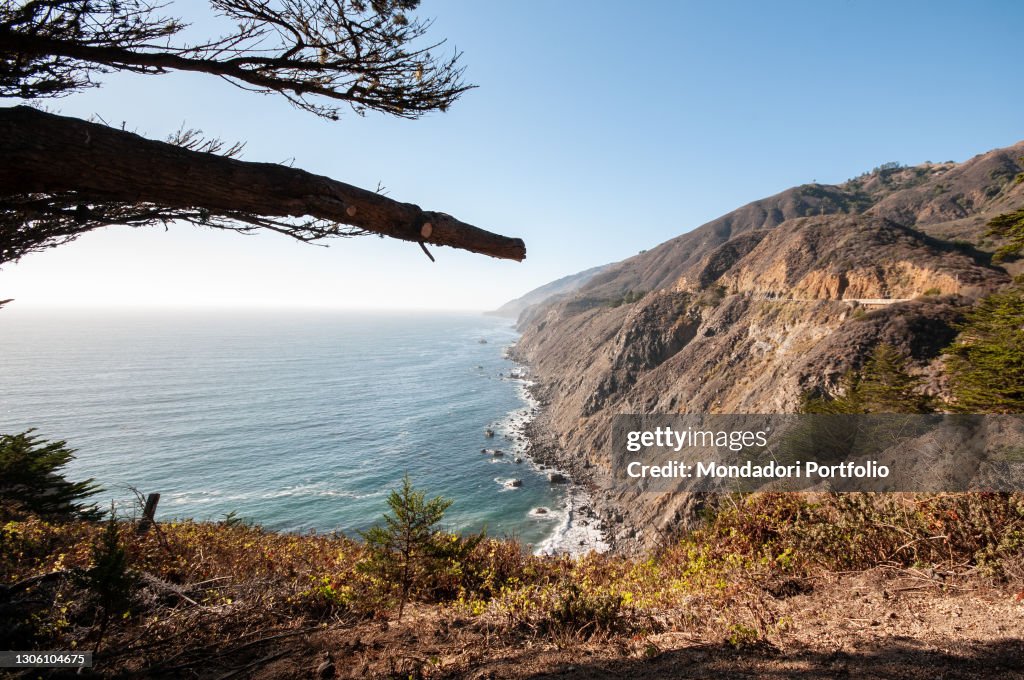 A beautiful sunset view of Big Sur in California