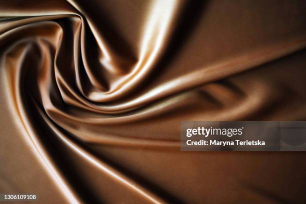 brown fabric wavy background. - chocolate powder stockfoto's en -beelden