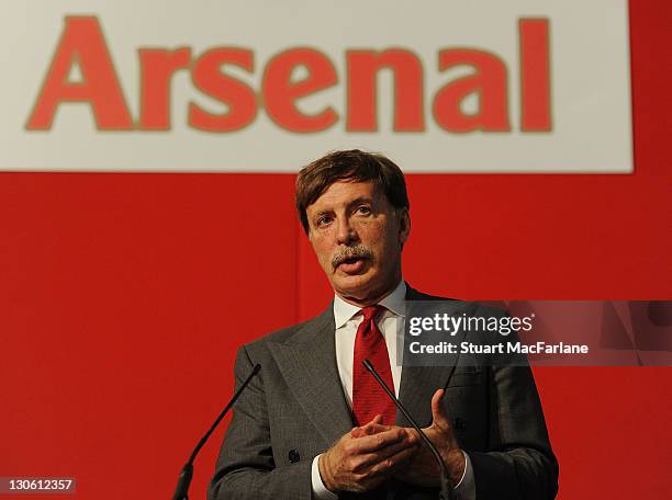 Arsenal director Stan Kroenke during the Arsenal AGM at Emirates Stadium on October 27, 2011 in London, England.