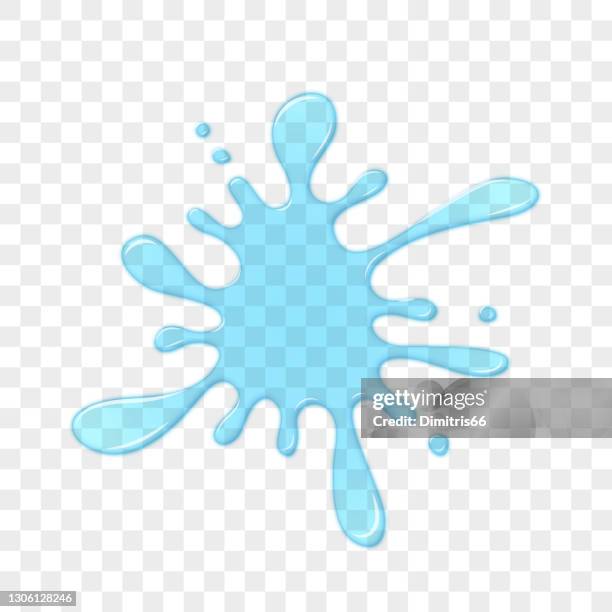 blob transparent splash on checked background. - juice spill stock illustrations
