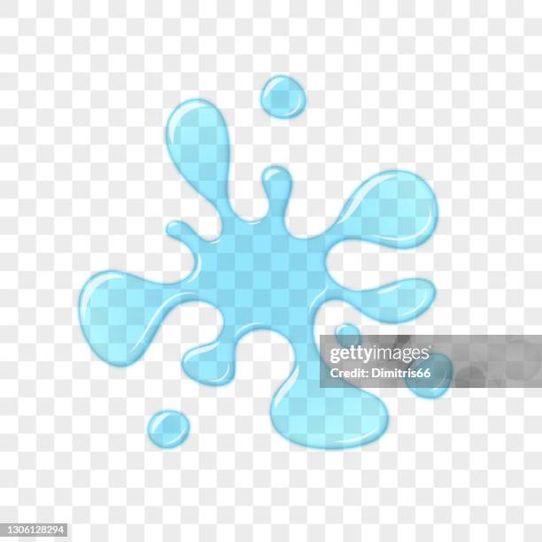 blob transparent splash on checked background. - juice spill stock illustrations