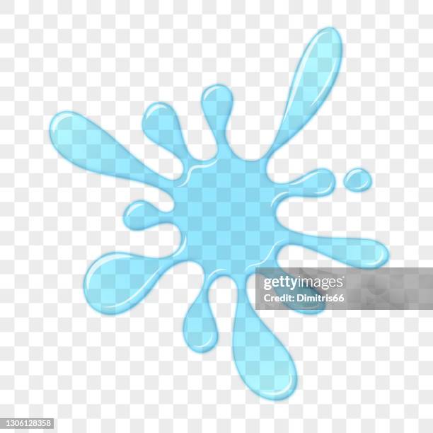 blob transparent splash on checked background. - juice spill stock illustrations