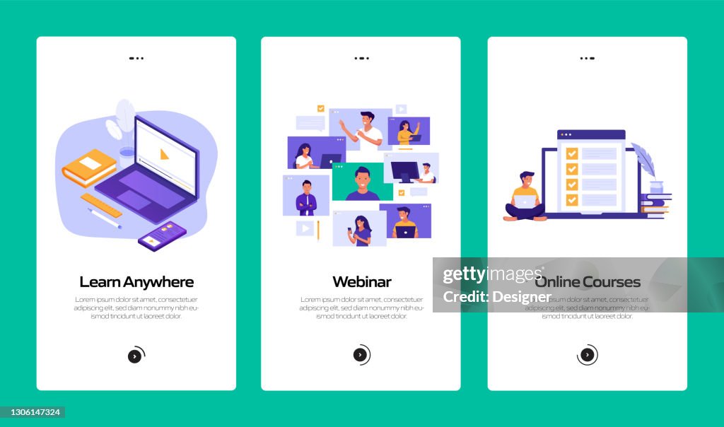 Example Learning Mobile Widget Elearning Elearning Online Education And Distance Education Related Onboarding ...