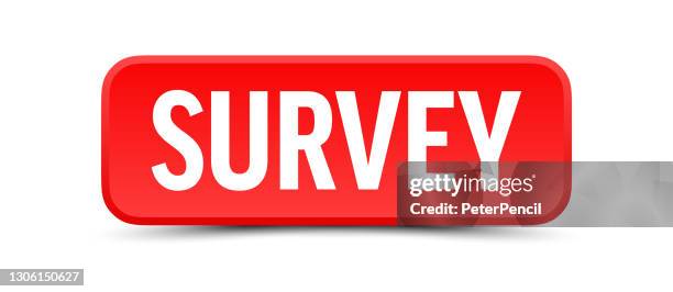 survey - button, banner, label template. vector stock illustration - computer mouse isolated stock illustrations