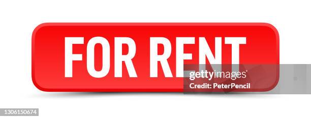 For Rent Label 93 For Rent Sign White Background High Res Illustrations - Getty Images