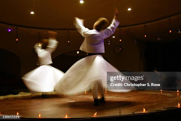 the "whirling dervishes" - sufismo imagens e fotografias de stock