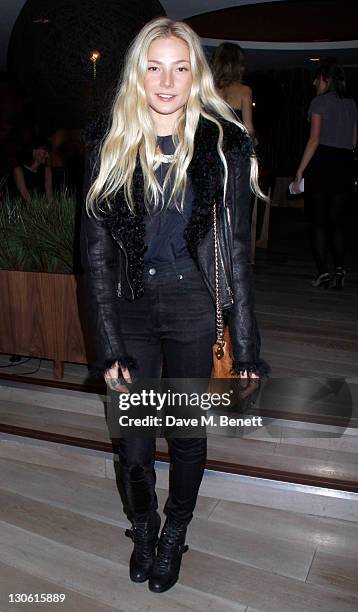 Clara Paget attends the Senkai Restaurant Special Dinner at the Senkai restaurant on October 26, 2011 in London,England.