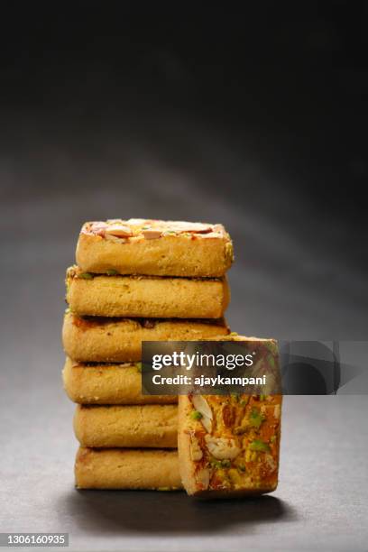 pistachio almonds biscuits - almond cookies stock pictures, royalty-free photos & images