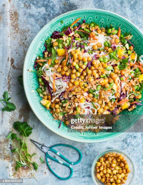 bean salad in bowl - glycine bildbanksfoton och bilder