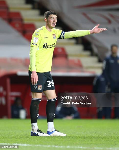 Lloyd Jones of Northampton Town in action during the Sky Bet League One match between Charlton Athletic and Northampton Town at The Valley on March...