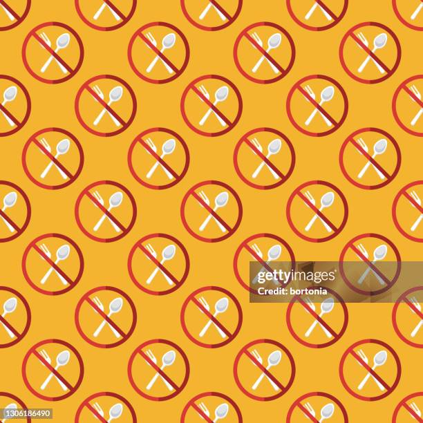 plastic cutlery ban pattern - plastic cutlery stock illustrations