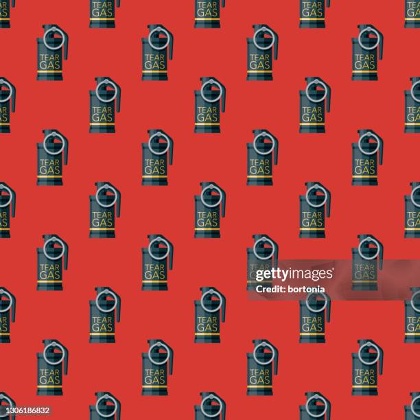 tear gas protest pattern - environmental protest stock illustrations