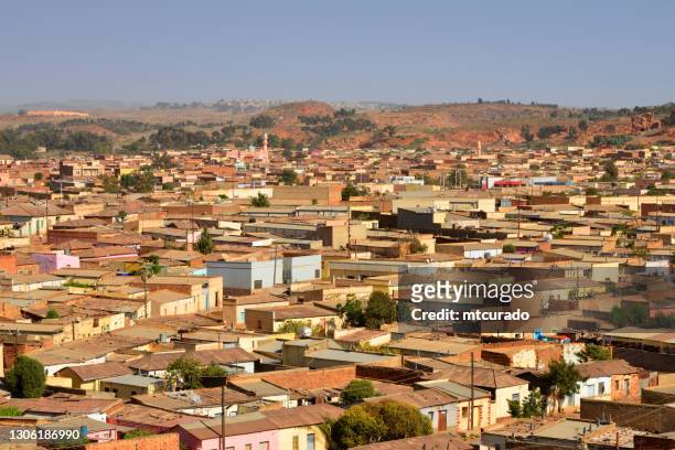 rooftops of arbate asmara and akriya zones, asmara, eritrea - asmara eritrea stock pictures, royalty-free photos & images