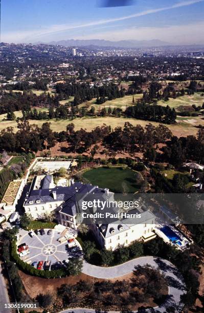 Aaron Spelling bought the 6-acre property of Bing Crosby's former Los Angeles house. He demolished the property and built a 123-room home on the lot...