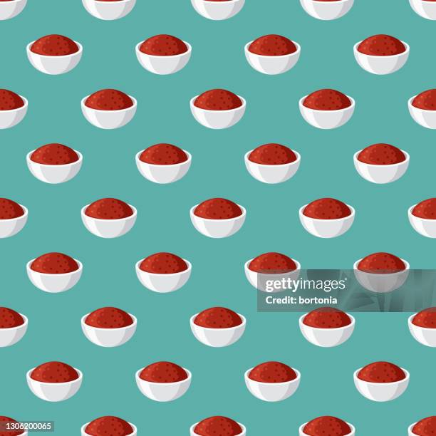 chili powder spice pattern - cayenne pepper stock illustrations