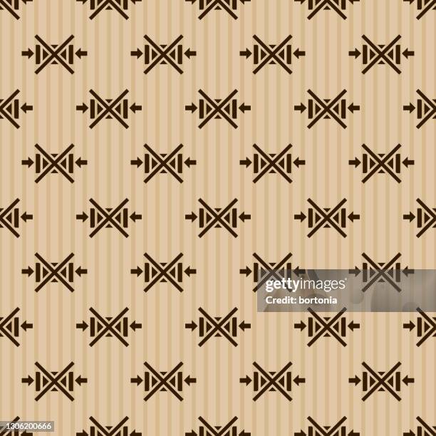 do not clamp shipping label pattern - warehouse background stock illustrations