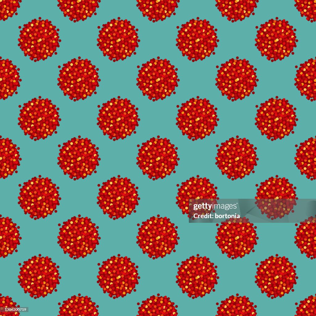 Dried Chili Flakes Spice Pattern