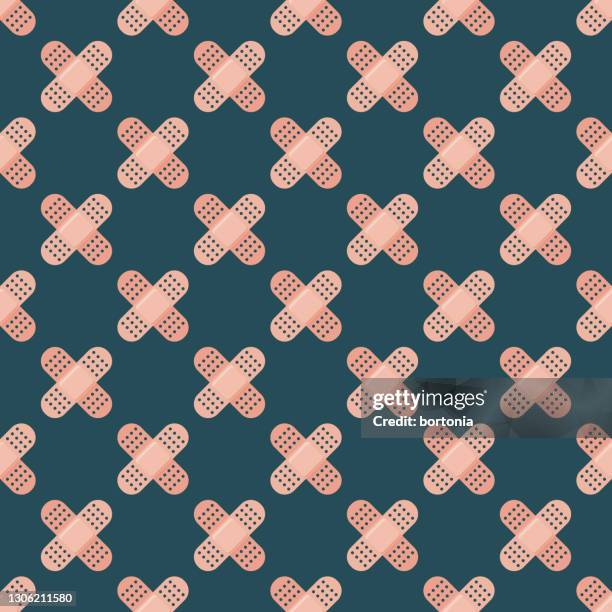 klebebandagen muster - pflaster stock-grafiken, -clipart, -cartoons und -symbole