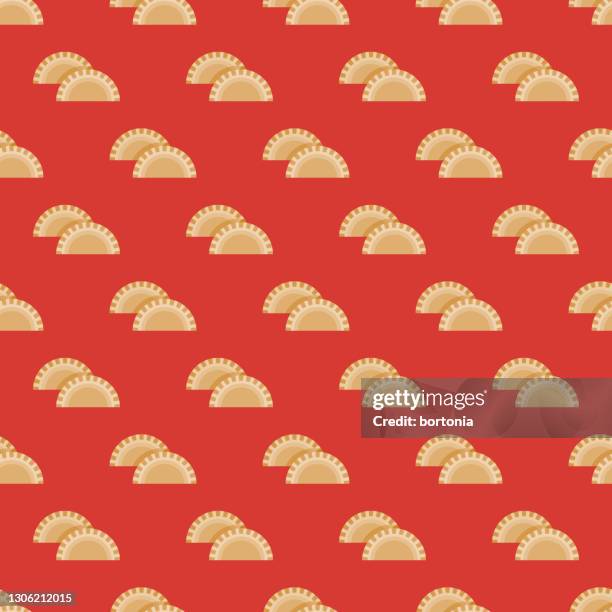 Karipap Curry Puff Thai Patrn De Comida Tailandesa, Foto de stock