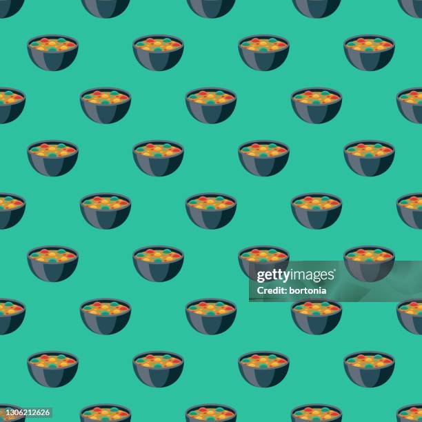 massaman curry thai food pattern - curry powder stock illustrations