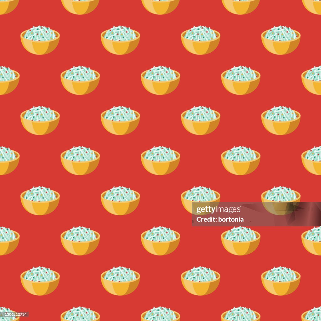 Som Tam Papaya Salad Thai Food Pattern