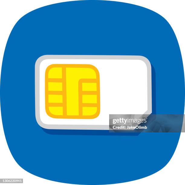 sim card doodle 1 - sim card stock illustrations