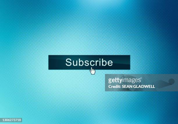subscribe website button - subscription stockfoto's en -beelden